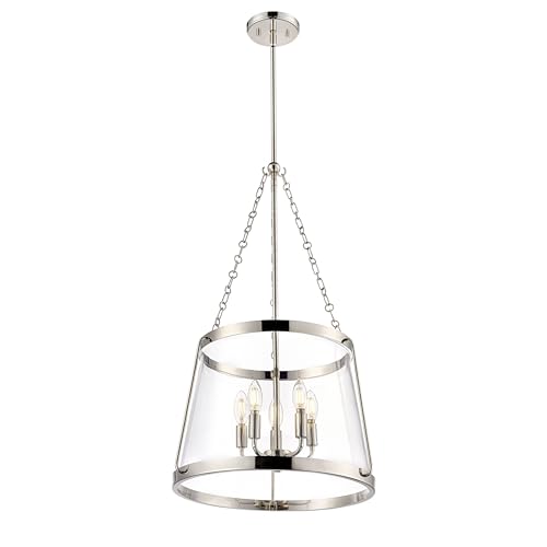 ML Lighting Adabella 17.75 5-Light Pendant - Polished Nickel