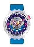 Swatch Big Bold Unisex Casual Watch Polymer Transparent Quar