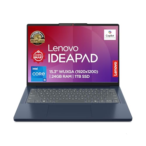 Lenovo Laptop Ideapad Slim 3|15.3" WUXGA |Intel Core i5| 24GB RAM 1TB SSD | Azul