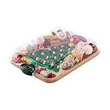 Farberware Tree Build-A-Board with Clear Locking Lid – Holiday Prep and Serve Board for Charcuterie, Cookies, Candy, and Seasonal Entertaining