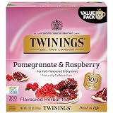 Twinings Pomegranate Raspberry Herbal Tea Individually Wrapp