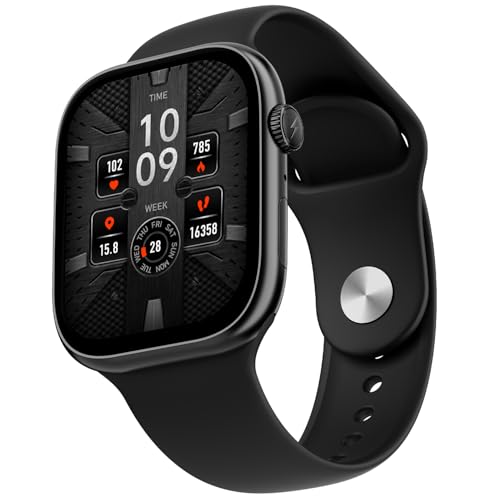 Fire-Boltt Ninja X Ring Smart Watch with 1.96” Large Display, Bluetooth Calling, Wireless Charging