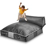 VEVOR Crash Pad, 5 x 4.5 ft Crash Pad for Kids Sensory with Foam Blocks and Washable Cover, Large Soft Foam Landing Zone Giant Pillow Mat, Sensory Room Equipment for Children Jumping, Relaxing & Play