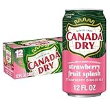 Canada Dry Fruit Splash Strawberry Ginger Ale Soda 12 Fl Oz