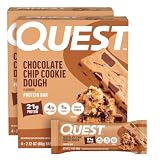 Quest Protein Bar chocolate chip cookie dough box