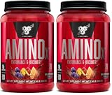 BSN Amino X Muscle Recovery & Endurance Powder, BCAAs, 10 Grams of Amino Acids, Keto Friendly, Caffeine-Free, Support Endurance, Zero Sugar, Fruit Punch, 70 Servings, 35.84 Ounce(Pack of 2)