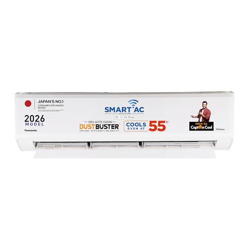 Panasonic 1.5 Ton 5 Star,New Star rated, Premium WiFi Inverter Smart Split AC (DustBuster Tech, Matter Enabled