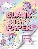 Blank Staff Paper Wide Staff Music Manuscript Paper For Kids