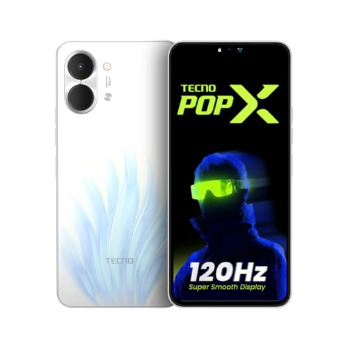 POP X (Flare White, 4GB+64GB) | 120Hz 6.74\