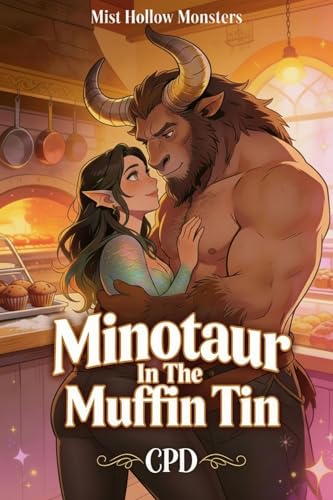 Cover of Minotaur In The Muffin Tin: A High Heat Cozy Small Town Monster Romance with Grumpy/Sunshine Minotaur & Sunshine Siren Baker (Mist Hollow Monsters Book 1)