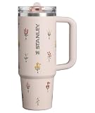 STANLEY Quencher ProTour Flip Straw Tumbler | Leakproof Lid, Straw & Handle | Insulated Stainless Steel | Fits Cup Holders | Perfect Mother’s Day Gift | BPA-Free | 30 oz | Rose Quartz Bouquets