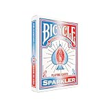 Bicycle Sparkler Playing Cards – Made in USA - Tribute to American Flag & Dazzling Fireworks Deck, Bold Patriotic Collectible Card Set for Fourth of July Parties, Americana Gifts, Family Game Night