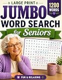 Jumbo Word Search For Seniors Easy Large Print Puzzles With