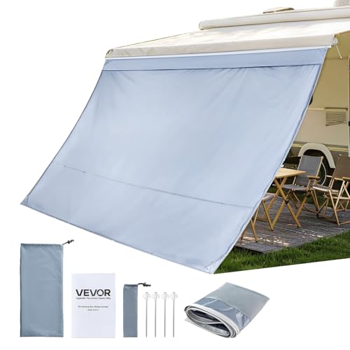 VEVOR Parete Laterale per Tenda da Sole UV50+ Parasole per Camper Roulotte 2 x 3,3 m, Pannello Front