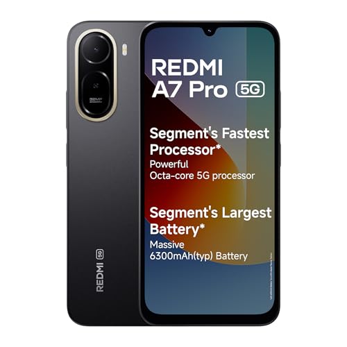 REDMI A7 Pro 5G (Black, 4GB RAM, 64GB Storage)