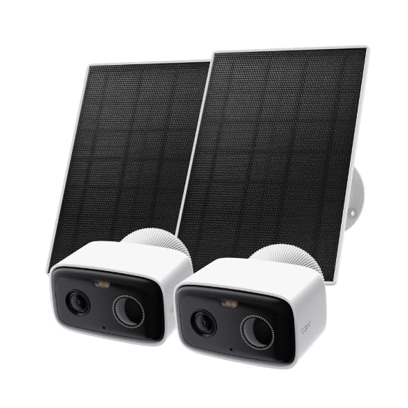 TP-Link Tapo Outdoor Battery Camera w/Solar Panels, Wire-Free 1080P, Smart AI Pe