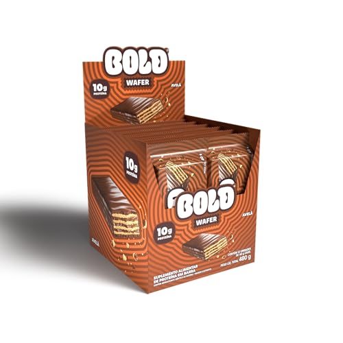 Wafer Proteico BOLD 40g 10g Proteína Snack Avelã