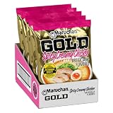 Maruchan Gold Ramen Noodle Soup, Spicy Creamy Chicken Flavor – Restaurant Quality Japanese-Style Instant Noodles, Quick & Easy Meal – 3.34 Oz. (5 Pack)