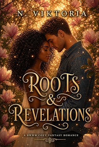Cover of Roots & Revelations: A Steamy BWWM Interracial Multicultural Standalone Contemporary Small Town Cozy Fantasy Romance (SPELLBOUND BAKEHOUSE)
