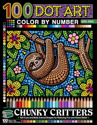 Chunky Critters Dot Art Color by Number