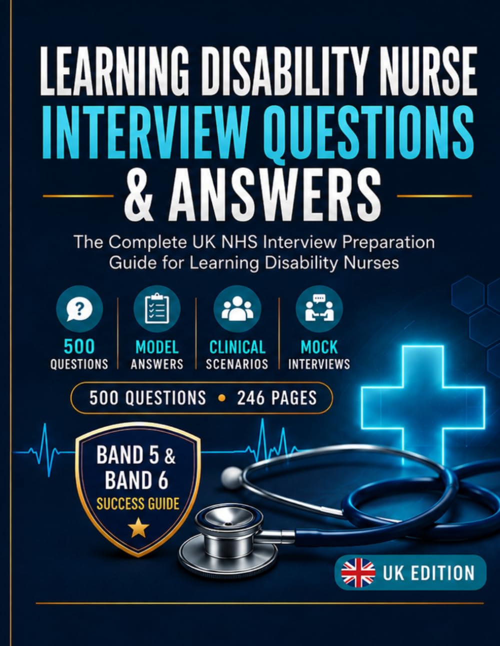 Cover of LEARNING DISABILITY NURSE INTERVIEW QUESTIONS & ANSWERS: The Complete UK NHS Interview Preparation Guide for Learning Disability Nurses Real 450 Interview Questions, Model Answers