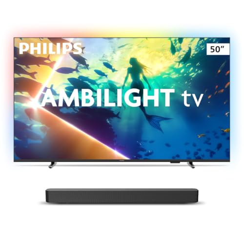 Philips Smart TV Ambilight 50" 4K 50PUG8100/78 + Soundbar TAB4000