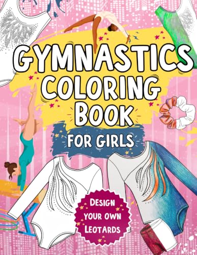 Gymnastics Coloring Book for Girls cover