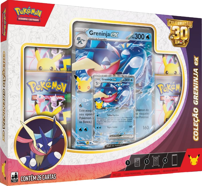 Box Pokémon Ex Greninja 30 Anos