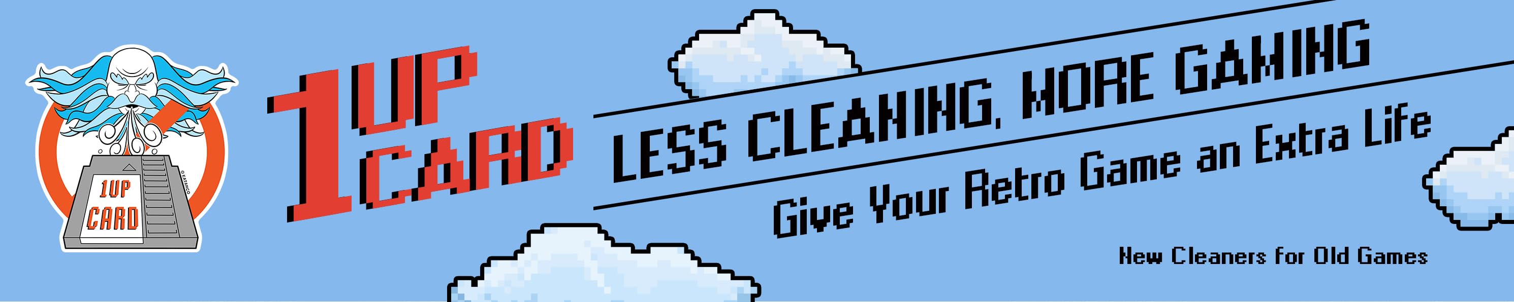 1UPcard Easy Cleaning for Retro Games & Consoles Game