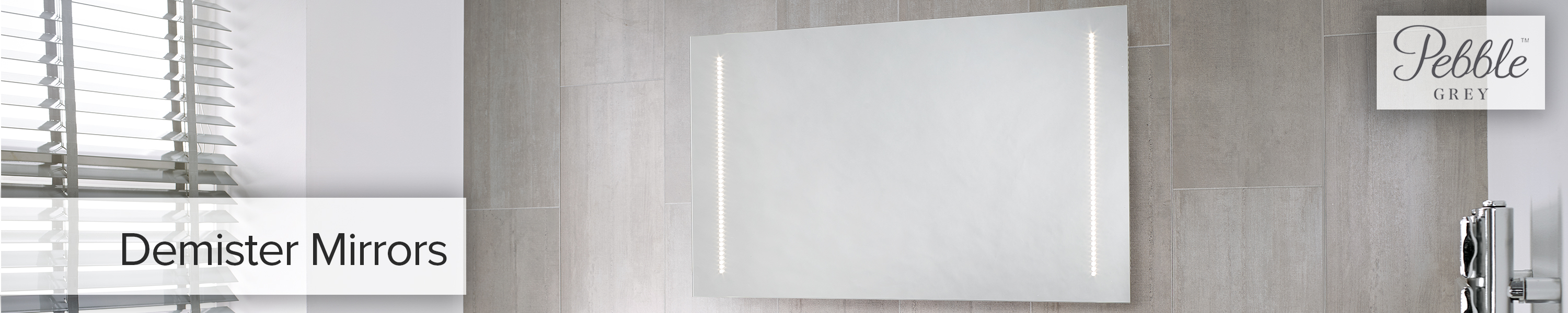 Amazon.co.uk Pebble Grey Demister Mirrors