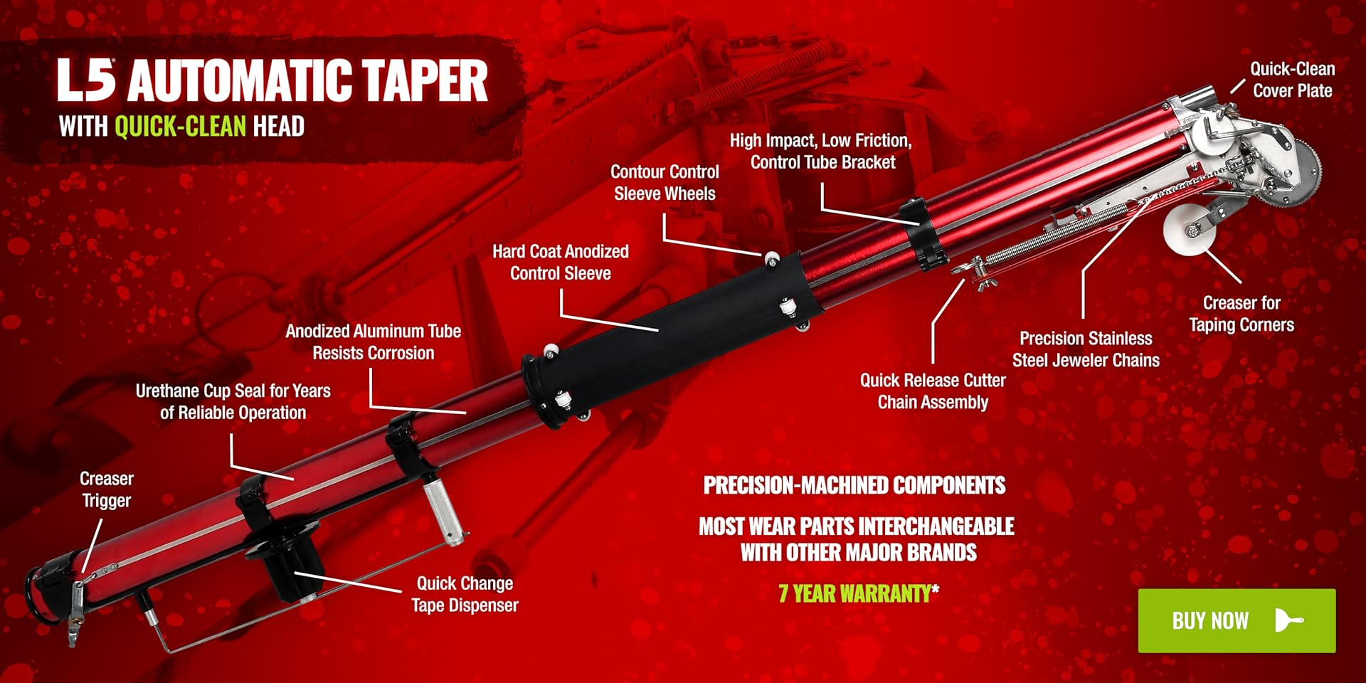 Amazon.com: Level 5 Tools: Automatic Taper w/ Quick-Clean Head