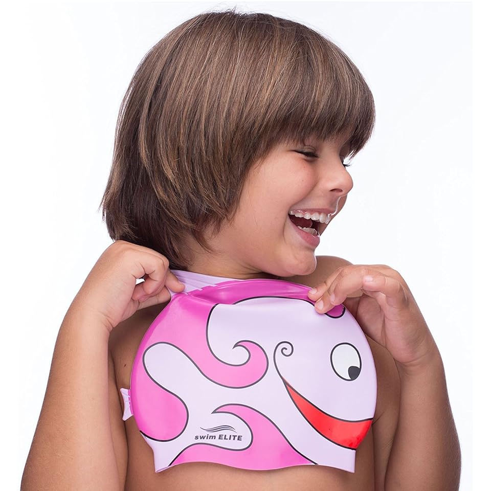 Swim Elite Swimming Cap for Kids