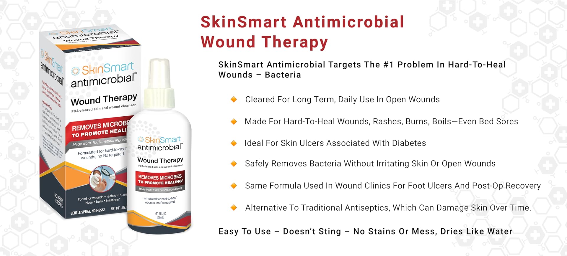 SkinSmart Antimicrobial Wound Spray