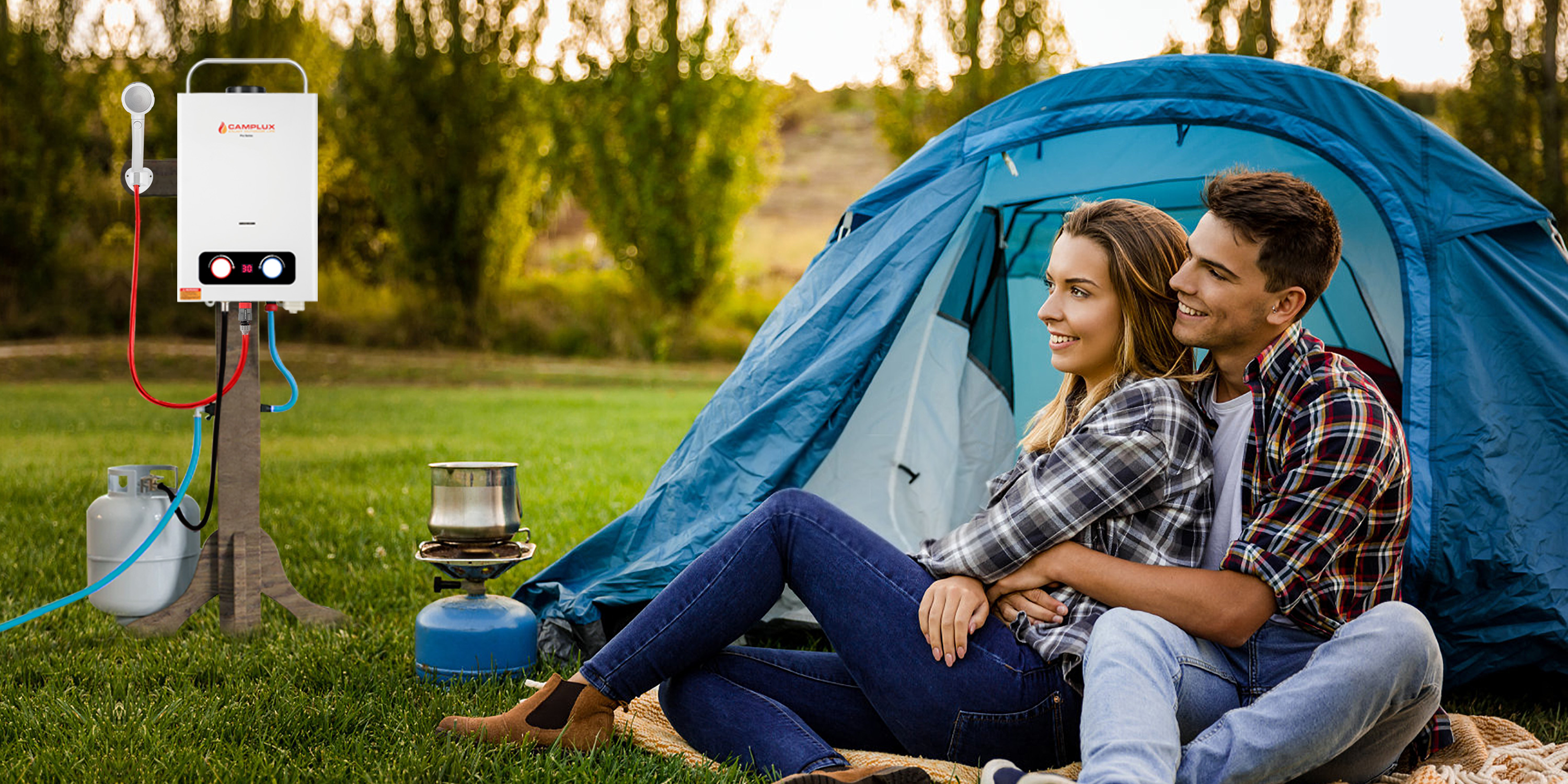 CAMPLUX PORTABLE WATER HEATERS