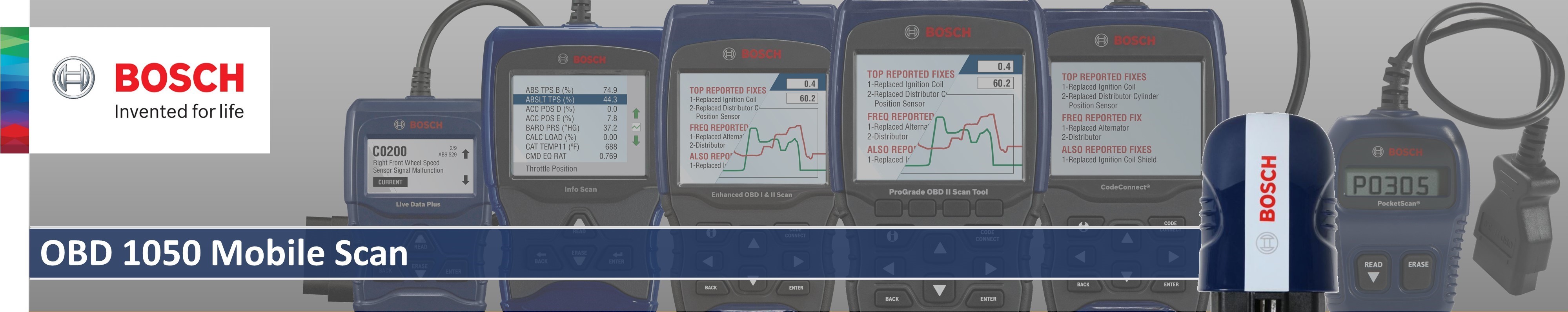 Bosch Automotive Tools OBD 1050 Mobile Scan Bluetooth OBD