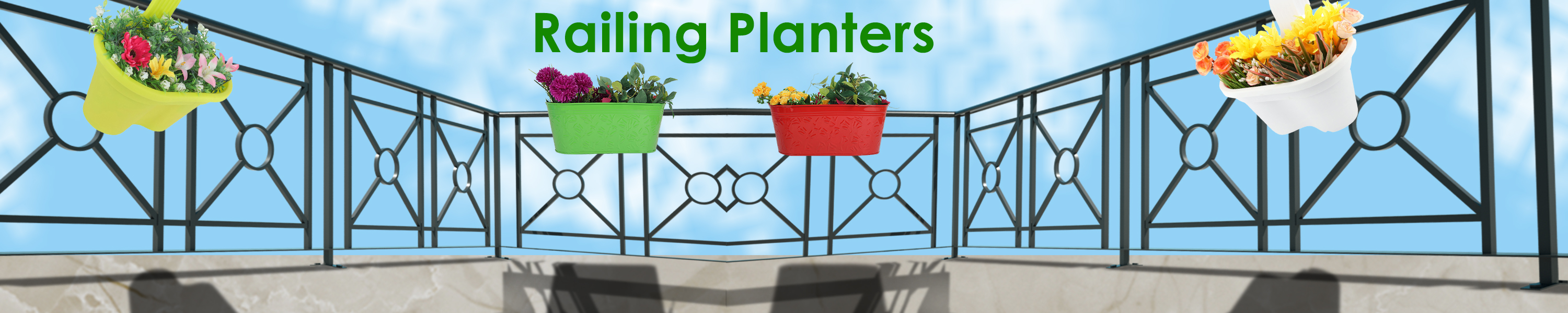 Amazon.in Wonderland Railing Planters