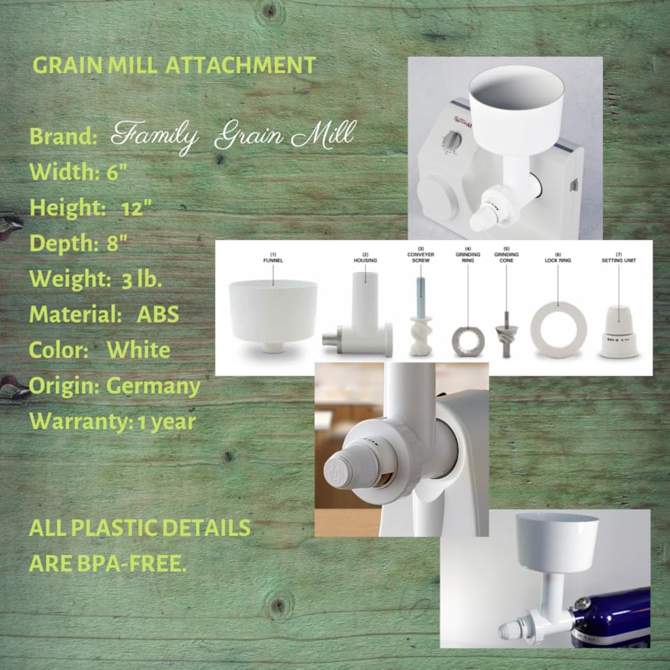 FAMILY GRAIN MILL Attachments