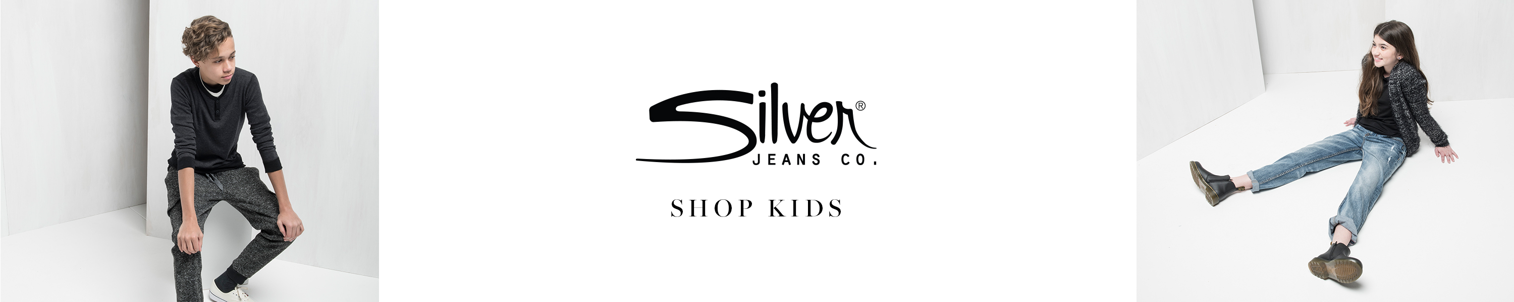 kids silver jeans