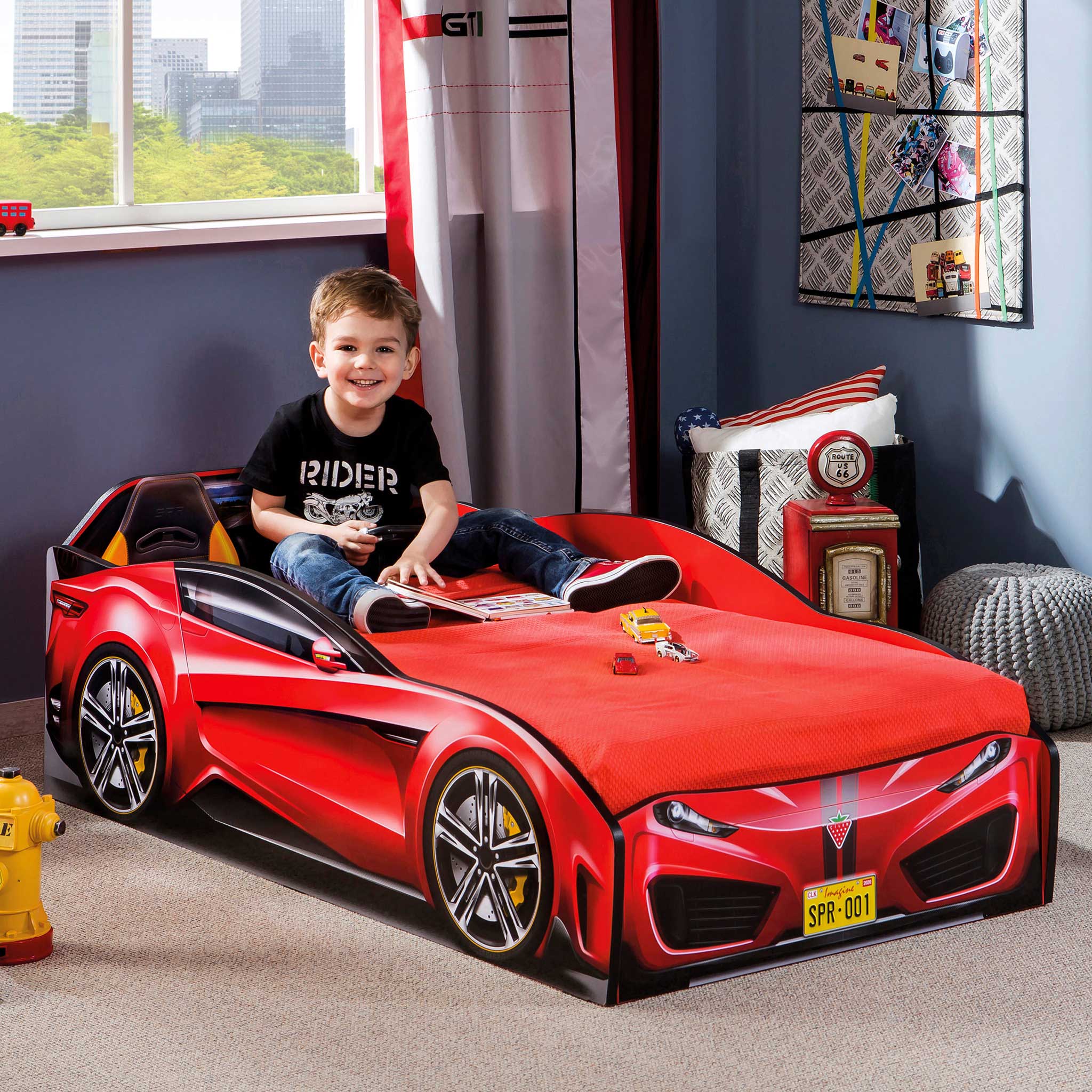 Amazon.com: Cilek Kids Room: Toddler Race Car Beds
