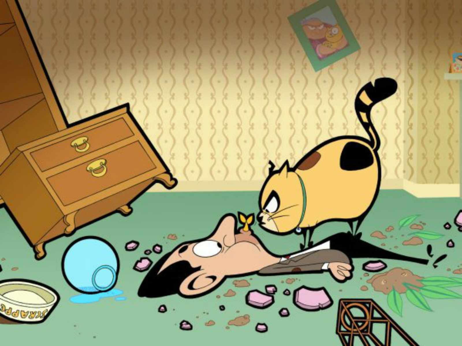 Mr Bean Cartoon Art Thief