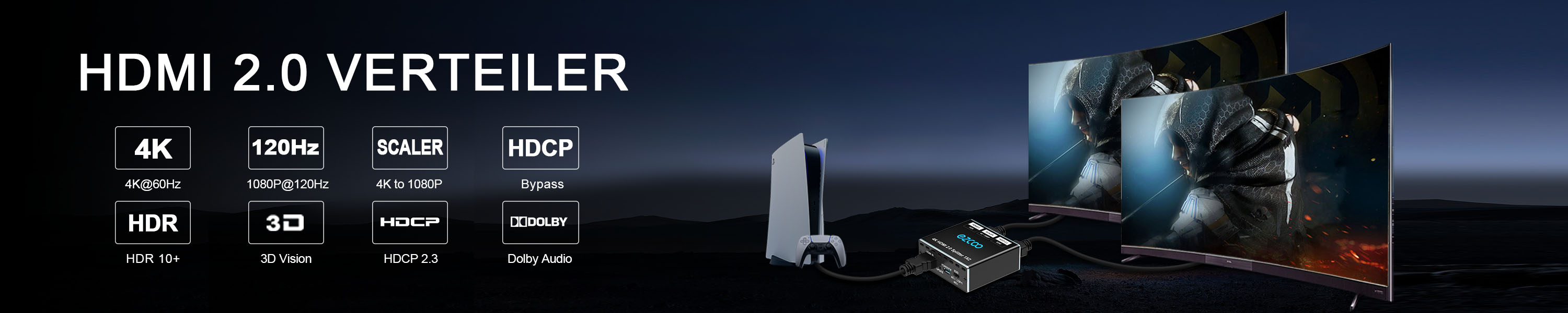 Amazon.de EZCOO HDMI 2.0 Verteiler