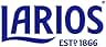 Larios en texto azul con el lema «ESTD 1866»