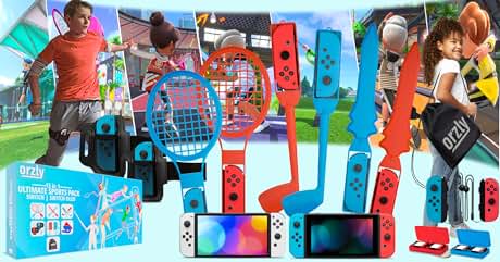 un collage de mandos de juegos de Nintendo Wii y una raqueta de tenis