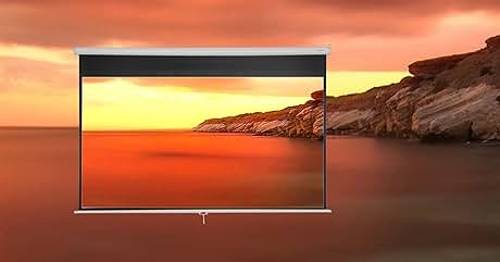 una pantalla con una imagen de una escena de playa.