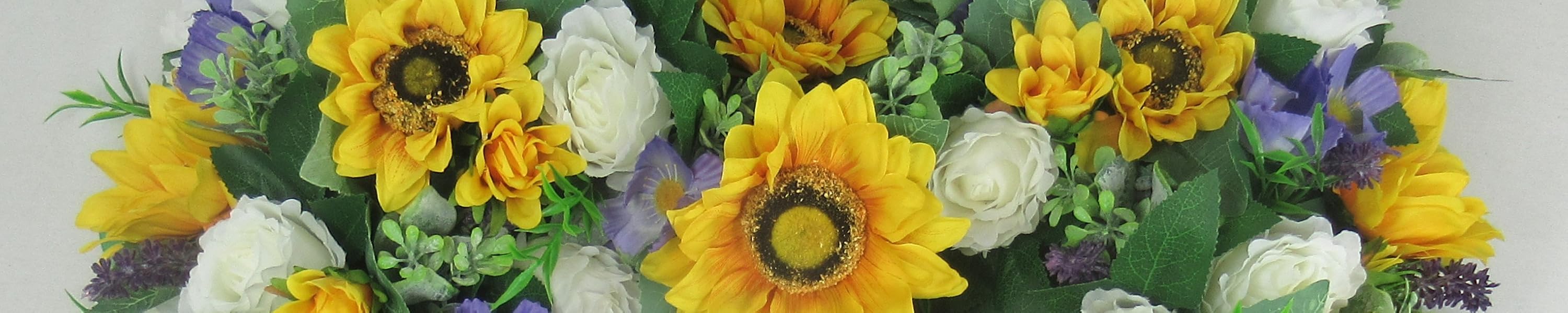 Amazon.co.uk Just Because Silk Flowers Autumn Grave flower pots