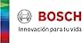 de Bosch con emblema circular y texto rojo. Lema «Innovación para tu vida» en español. Colorida franja vertical