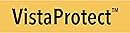 Text reading 'VistaProtect' in black letters on an orange background.