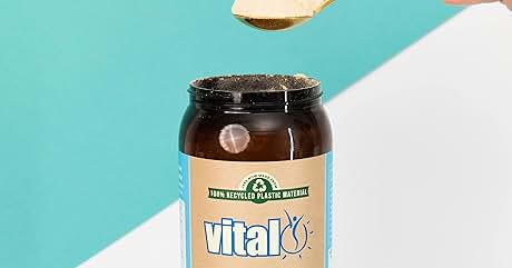 a jar of plant protein