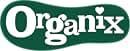 Green and white Organix logo with stylized heart above the 'i', presented on a white background.