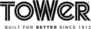Tower logo in bold, stylized black text. Tagline reads 'BUILT FOR BETTER SINCE 1912' below the main logo.